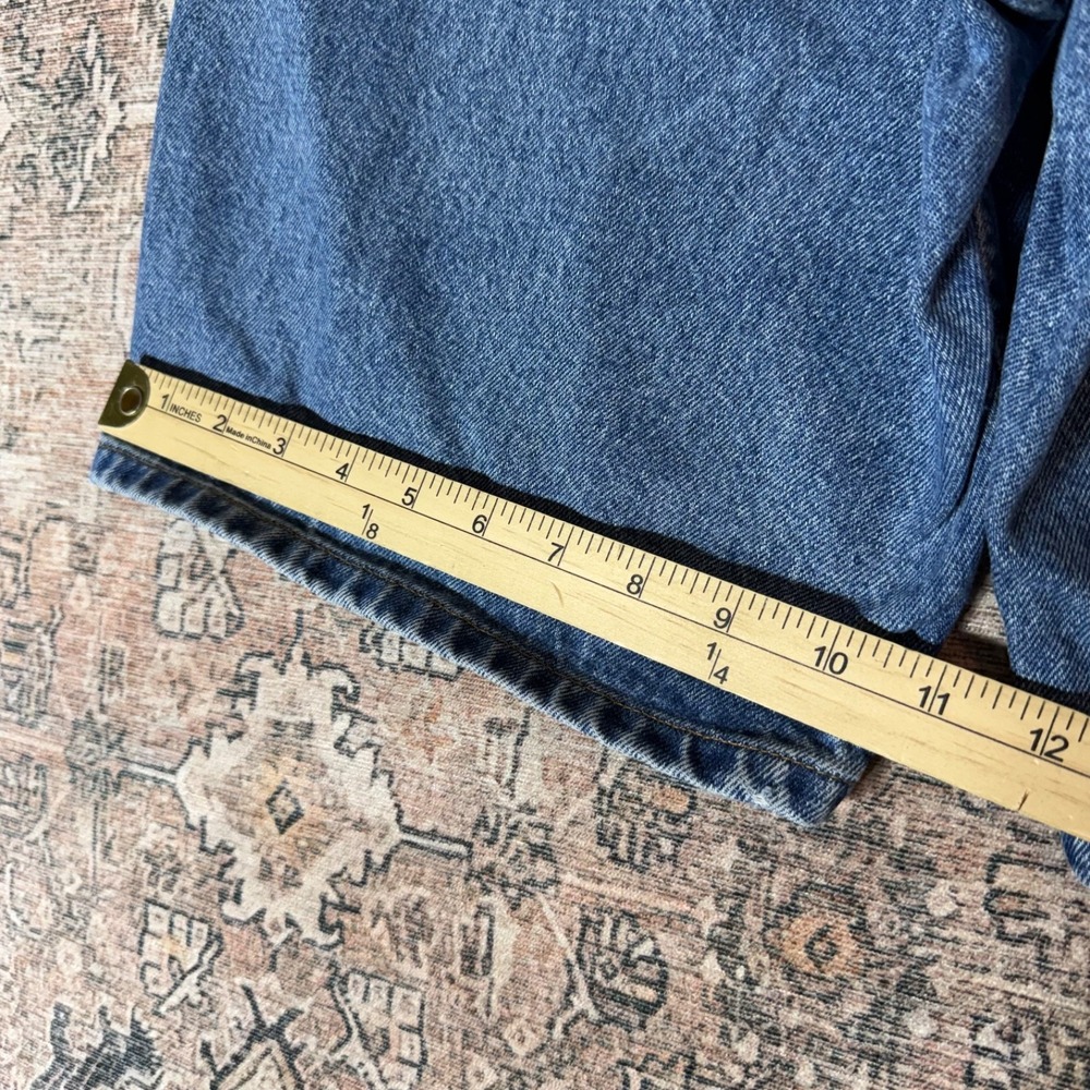Vintage Denim Jorts Size 32 Baggy 90s Style Fade Blue - Picture 5 of 8